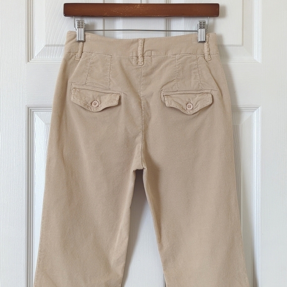 BDG Urban Outfitters Classic Pinwale Corduroy High Waisted Bootcut Pants Cream 2 - Picture 5 of 13